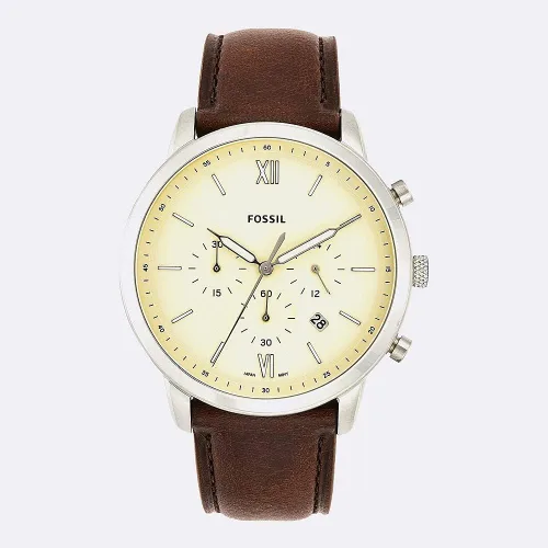 Miniatura 14 de Fossil Men's Neutra Stainless Steel and Leather Quartz Chronograph Watch