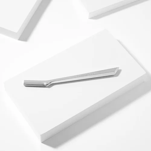 Miniatura 10 de Tweezerman Maquinilla de afeitar facial de acero inoxidable con 7 cuchillas de repuesto