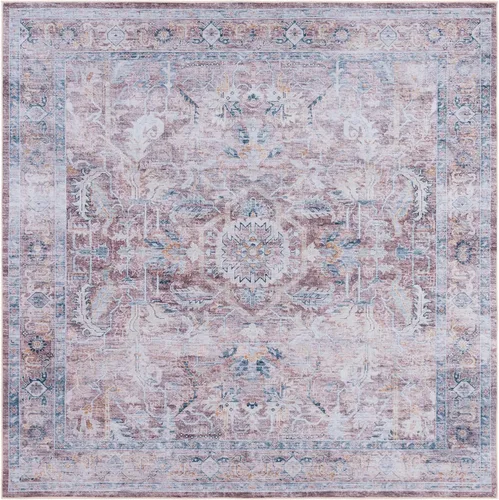 Miniatura 12 de SAFAVIEH Alfombra lavable Tucson Collection - 2'6" x 4', morado y azul, antideslizante y fácil de limpiar, ideal para sala de estar, dormitorio