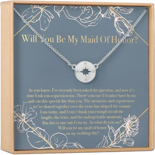 Dear Ava Collar de regalo para mujeres y niñas, colgante de joyería moderna ajustable, idea de regalo de amor para ella con tarjeta sincera, regalos
