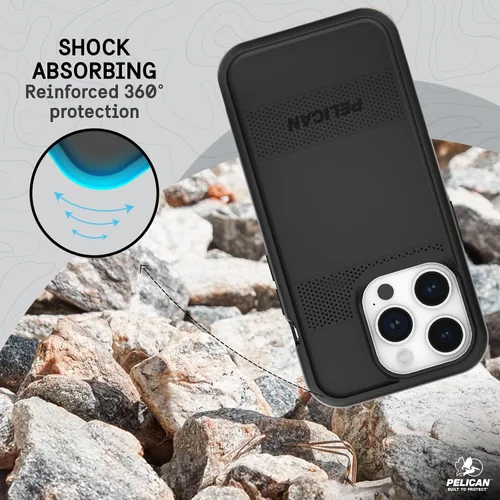 Miniatura 8 de Pelican Protector Series - Funda para iPhone 15 Pro de 6.1 pulgadas [compatible con MagSafe], funda magnética para teléfono con tecnología negro
