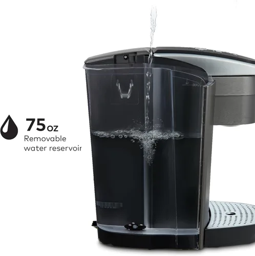 Miniatura 8 de Keurig Cafetera K-Elite, cafetera de vainas K-Cup de una sola porción, con capacidad de café helado, pizarra cepillada Brushed Slate
