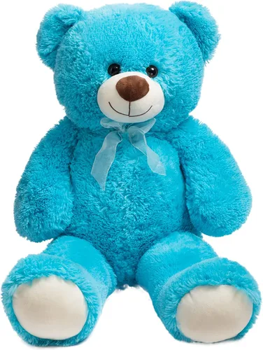 HollyHOME - Oso de peluche gigante, animales de peluche de 36 pulgadas, color lago azul Azul lago