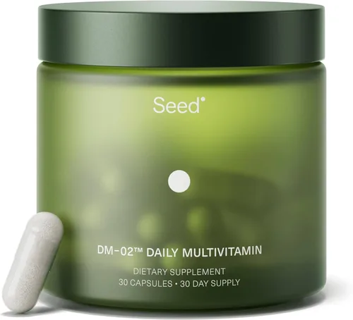 Seed DM-02 Multivitamínico diario – Vitaminas y minerales esenciales 100% DV para mujeres y hombres – Ayuda a llenar los vacíos diarios de