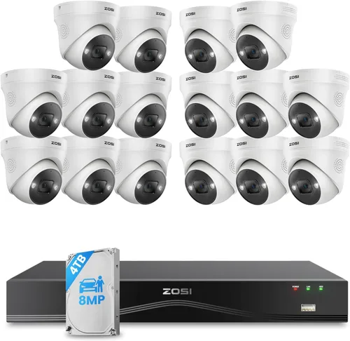 Miniatura 12 de ZOSI - Cámara de seguridad híbrida 4 en 1 TVI CVI AHD CVBS de 2MP, 1920TVL, 1080P HD, resistente a la intemperie, para exteriores e interiores