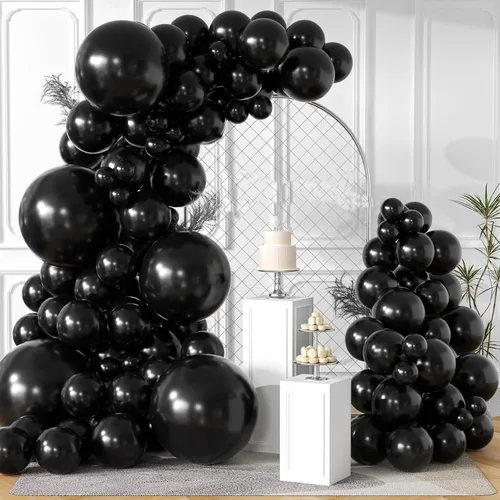 Miniatura 8 de 102 globos de color azul cromado de 18 pulgadas, 12 pulgadas, 10 pulgadas, 5 pulgadas, diferentes tamaños, kit de globos metálicos de fiesta