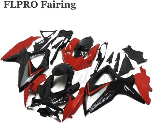 Miniatura 2 de FLPRO Kit de carenado de molde de inyección rojo brillante negro para Suzuki 2008 2009 2010 GSXR 600 GSXR 750 K8 GSXR600 GSXR750 08-10 Kit de cuerpo