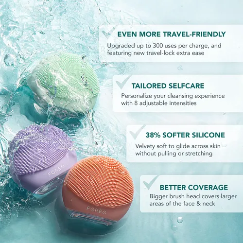Miniatura 5 de FOREO Luna 4 go Cepillo de limpieza facial y masajeador reafirmante - Cuidado facial premium - Mejora la absorción - Herramientas simples