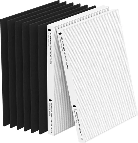 Paquete de 2 filtros de repuesto para purificadores Fellowes AeraMax 290/300/DX95 y HF-300/AP-300PH, se adapta a las partes # 9287201 y 9324201, 2