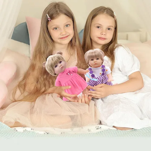 Miniatura 6 de Alive - Ropa de muñeca de bebé, 9 juegos de ropa de muñeca para muñecas de 10, 11 y 12 pulgadas, accesorios para muñeca bebé, bonita tela hecha a