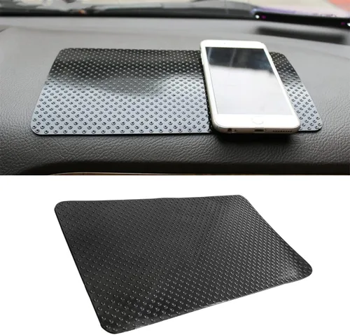 Alfombrilla antideslizante de goma para salpicadero de coche, 27 x 15 cm Universal adhesiva antideslizante mágica para salpicadero de coche para