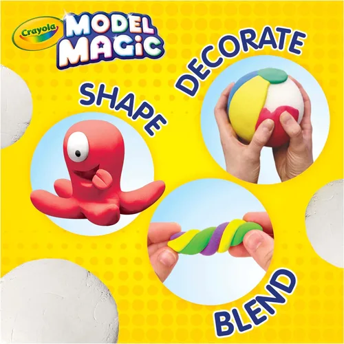 Miniatura 4 de Crayola Model Magic Blanco, Paquete de 4 (8 oz Cada Uno) – Alternativa de Arcilla para Modelar de Secado al Aire para Niños, Regalos de Navidad