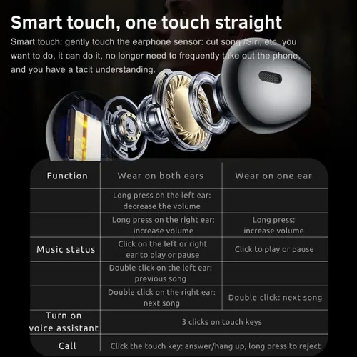 Miniatura 4 de Reloj inteligente 2 en 1 con audífonos, bisel de aleación de zinc, pantalla redonda de 1.46 pulgadas, función de llamada Bluetooth, reproducción