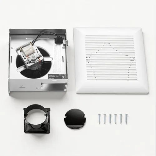 Miniatura 7 de JOEAONZ Extractor de baño de 80 CFM muy silencioso con carcasa Matel, ventilador de ventilación de montaje en techo, gran capacidad de flujo