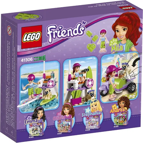 Miniatura 3 de LEGO Friends Mia´s Beach Scooter 41306 kit de construcción