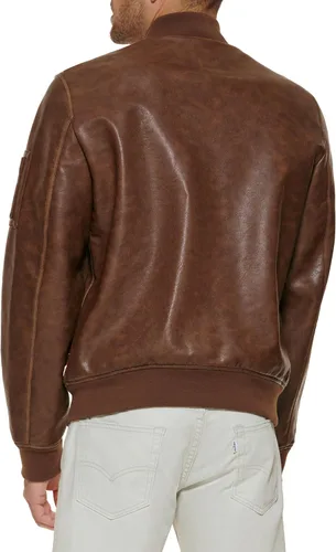 Miniatura 3 de Chaqueta universitaria bomber de piel sintética Levi's para hombre