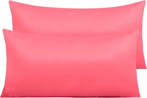 Miniatura 65 de NTBAY - Fundas de almohada de satén con cremallera, súper suaves y lujosas fundas de almohada Negro