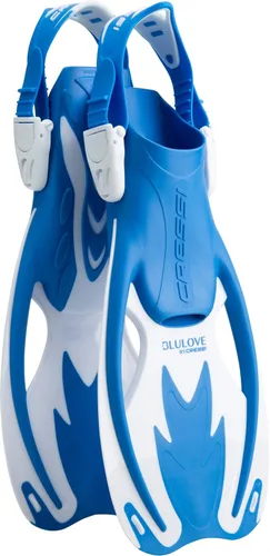 Cressi Aletas Rocks, aletas cortas de talón abierto para niños con correas ajustables para snorkel y natación - Cressi: Calidad Desde 1946
