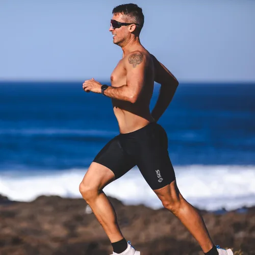 Miniatura 25 de SLS3 Pantalones cortos de triatlón para hombre – Tri Shorts para hombre – 2 bolsillos FRT – Diseñado por atletas para carreras