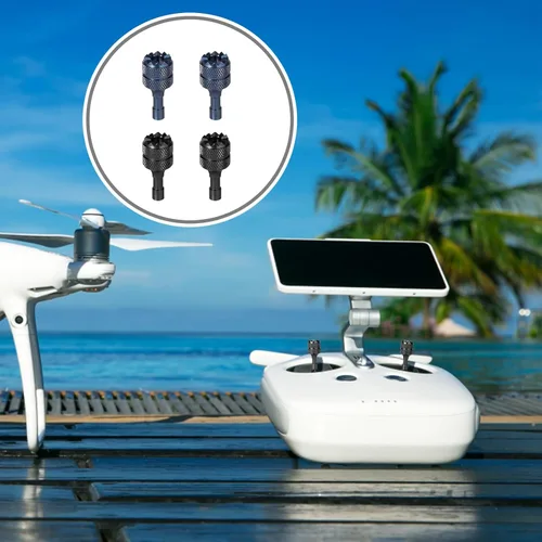 Miniatura 7 de 3 Pro/4 Pro Control Sticks, 4 joysticks desmontables de aleación de aluminio para DJI Mini 3/Mini 3 Pro/Mini 4 Pro/Air 3/Mavic 3 Pro RC y RC 2 negro