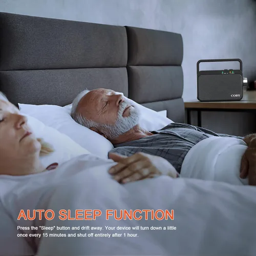 Miniatura 7 de Coby Altavoz de TV inalámbrico para personas mayores y personas con problemas auditivos - Amplificador de audio de TV portátil con Bluetooth, rango
