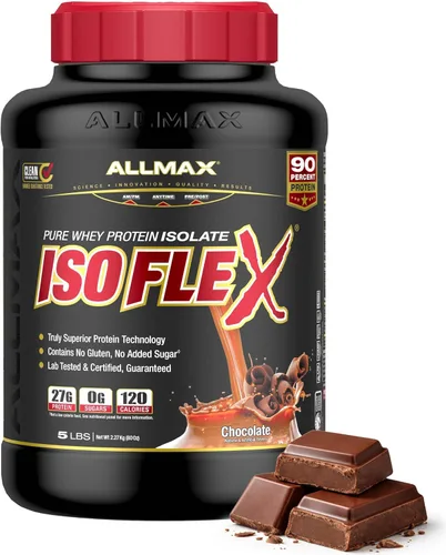 Miniatura 25 de ALLMAX Nutrition - ISOFLEX Polvo de Proteína de Suero, Proteína de Suero Aislada, 27g de Proteína, Pastel de Cumpleaños, 2 lb