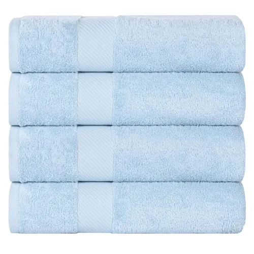 Miniatura 16 de SUPERIOR Kendell - Juego de 4 toallas de baño de algodón egipcio, absorbentes, para la ducha, artículos esenciales para el spa, toallas grandes