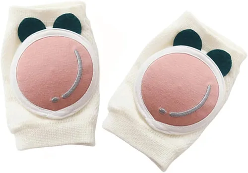 Miniatura 9 de Protectores de rodilla para gatear, unisex para bebés, antideslizantes, rodilleras para niños pequeños, cubierta protectora de seguridad Amarillo