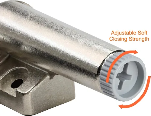 Miniatura 6 de Paquete de 10 herrajes Rok con cierre suave para puertas de gabinete/adaptador de cierre suave de metal, amortiguador, hardware, zinc, bisagra