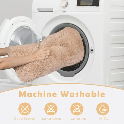 Miniatura 6 de JOEJOY Cama para Perro, Tapete para Jaula de Perro, Camas de Lujo de Franela Lavable, Cama para Perros Suave y Esponjosa, Alfombrilla Antideslizante