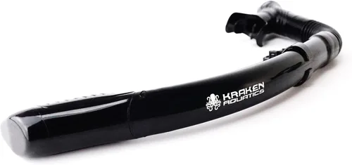Miniatura 9 de Kraken Aquatics Snorkel seco Equipo de esnórquel profesional de calidad con válvula superior seca, cómoda boquilla de silicona y válvula de purga