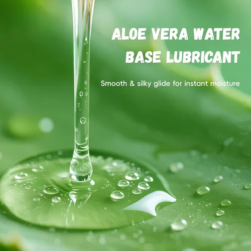 Miniatura 2 de Lubricante de aloe a base de agua, lubricante húmedo de larga duración para privacidad y juguetes sexuales, lubricante sexual de equilibrio de pH