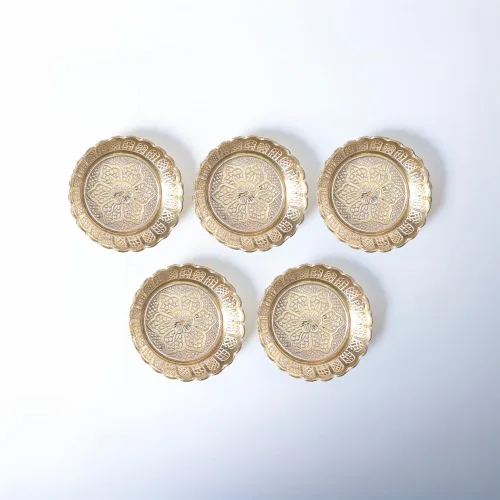 Miniatura 12 de Shubhkart Juego de platos Nakshi de latón macizo de alta calidad (3 tamaños: L/M/S) – Platos decorativos de Puja hechos a mano para Aarti, templo