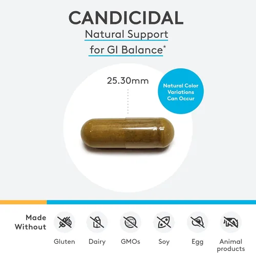 Miniatura 7 de XYMOGEN Candicidal - Soporte para el equilibrio gastrointestinal y microbiano a base de hierbas, orégano, hoja de olivo y caprilato, sin gluten