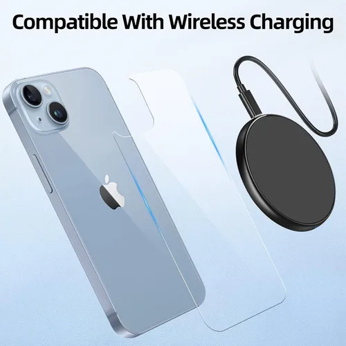 Miniatura 5 de [Paquete de 3] Protector de pantalla para iPhone 14, protector de cámara iPhone 14, protector de pantalla frontal y trasera de vidrio templado