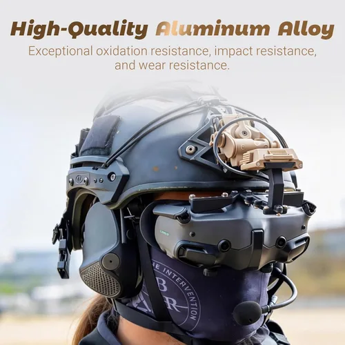 Miniatura 10 de Helmet Mount Night Vision Goggles Nylon NVG Tactical Helmet Mount Adjustable Full Nylon Tactical Helmet Mount for L4G24 Nvg Mount Marrón