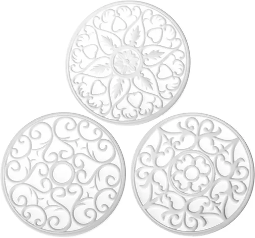 Miniatura 9 de Salvamanteles para platos calientes, salvamanteles de silicona para ollas y sartenes, salvamanteles tallados para cocina, tapete multiusos