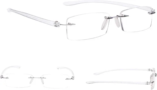 Miniatura 5 de Paquete de 7 lentes de lectura sin montura con lentes pequeños (BlueArm, +0.50)