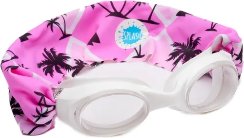Splash - Gafas de natación con correa de tela, colección Pink & Purples, divertidos, a la moda y cómodos, para adultos y niños Malibú