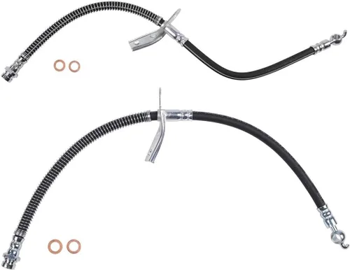 2 piezas de línea de freno delantero hidráulico manguera de freno para Hyundai Elantra 2009 2010 se adapta a Kia Forte 2010-2013 compatible con Kia