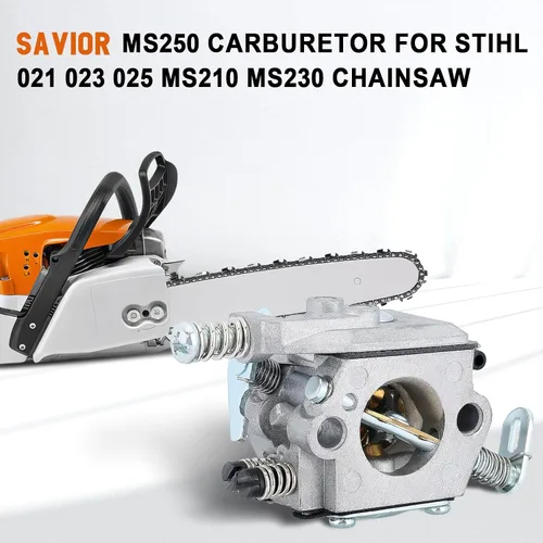 Miniatura 3 de Carburador Savior MS250 para Stihl MS250 Carburador 021 023 025 MS210 MS230 MS 250 MS 210 MS 230 Motosierra Reemplazo WT286 1123-120-0605