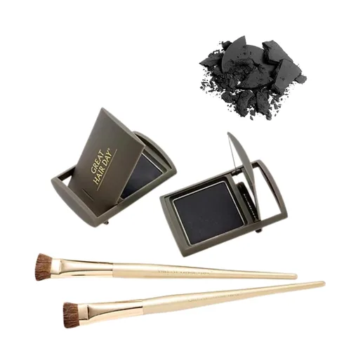 Miniatura 13 de Joan Rivers Great Hair Day Root Touch Up Powder Duo - Polvo de relleno para un cabello más grueso y de aspecto más completo (rubio ceniza)