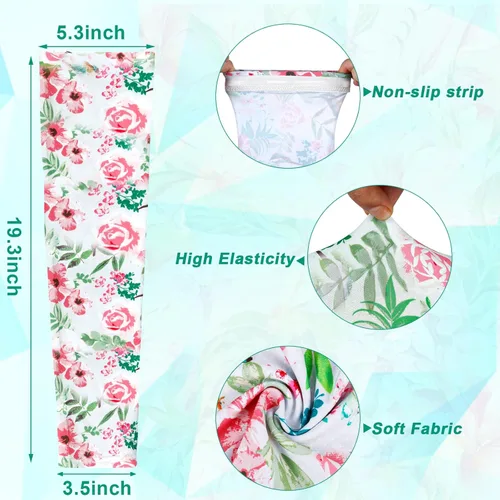 Miniatura 4 de 4 pares de mangas de jardinería antideslizantes para el brazo con agujero para el pulgar, manga solar, mangas refrescantes para los brazos