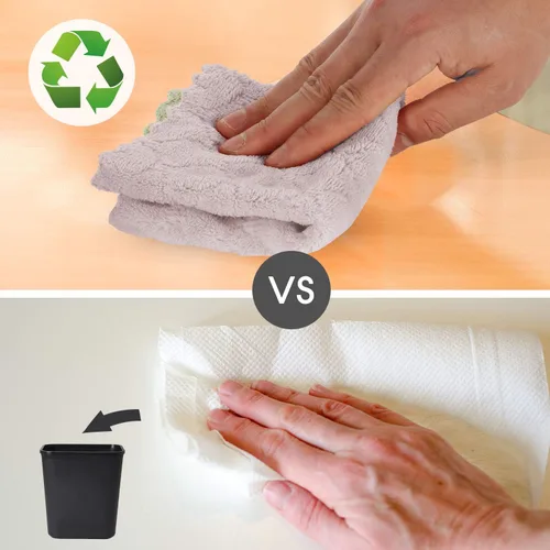 Miniatura 6 de kimteny Paños de limpieza de cocina, paños de microfibra, sin pelusas, reutilizables, para el hogar, súper absorbentes, de secado rápido, 10 x 10