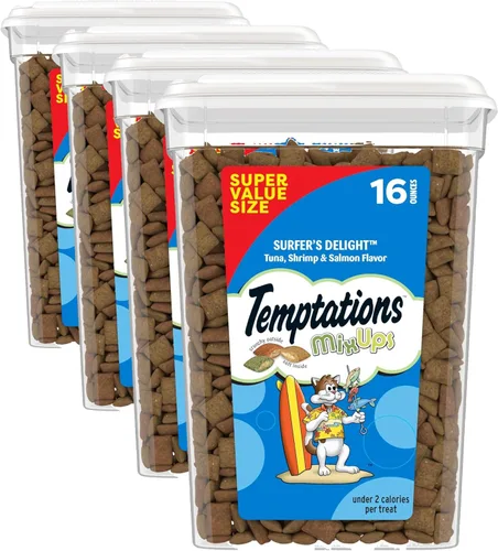 Miniatura 13 de Temptations MixUps Surfer's Delight - Golosinas crujientes y suaves para gatos, 30 onzas