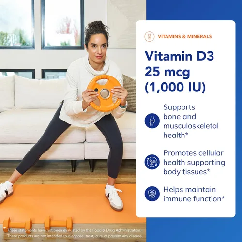 Miniatura 3 de Pure Encapsulations Vitamina D3 25 mcg (1,000 UI) - Suplemento para apoyar la salud ósea, articulación, mama, corazón, colon e inmune - con vitamina