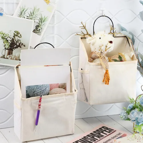 Miniatura 2 de Woanger 12 bolsas de almacenamiento para colgar en la pared, organizador para colgar en la pared, contenedores para colgar sobre la puerta