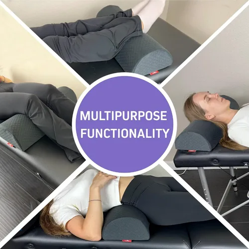 Miniatura 6 de Almohada de cabeza + almohada de piernas Almohada curvada de espuma viscoelástica con soporte para cuello y espalda Almohada de refuerzo