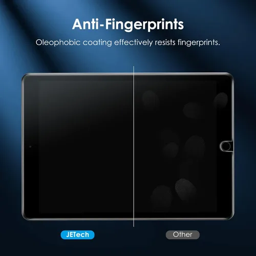 Miniatura 6 de JETech Protector de pantalla One Touch Install para iPad de 10.2 pulgadas (9ª/8ª/7ª generación, 2021/2020/2019), película de vidrio templado con kit