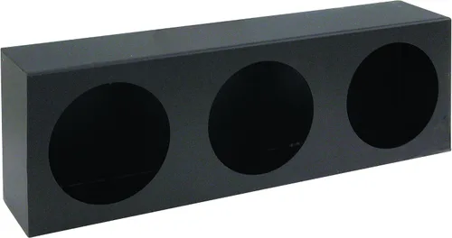 Miniatura 7 de Jalón LB6123 de luz redonda dual de Buyers Products, acero con recubrimiento en polvo negro, diseñado para luces DOT redondas de 4 pulgadas, mide 3